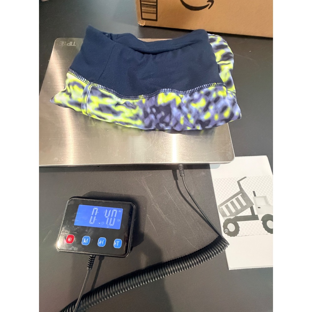 Nike Running Shorts Women Size S Blue Yellow Abstract Print Stretch Athletic Gym - Picture 7 of 7